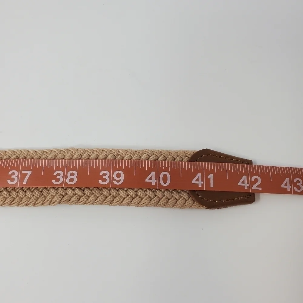 BULLIANT BELT LOT OF 2 STRETCH WOVEN FABRIC BELTS KHAKI & ARMY GREEN MEN OS